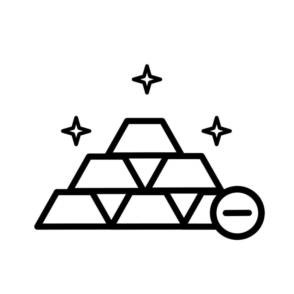 gold icon on a white background vector