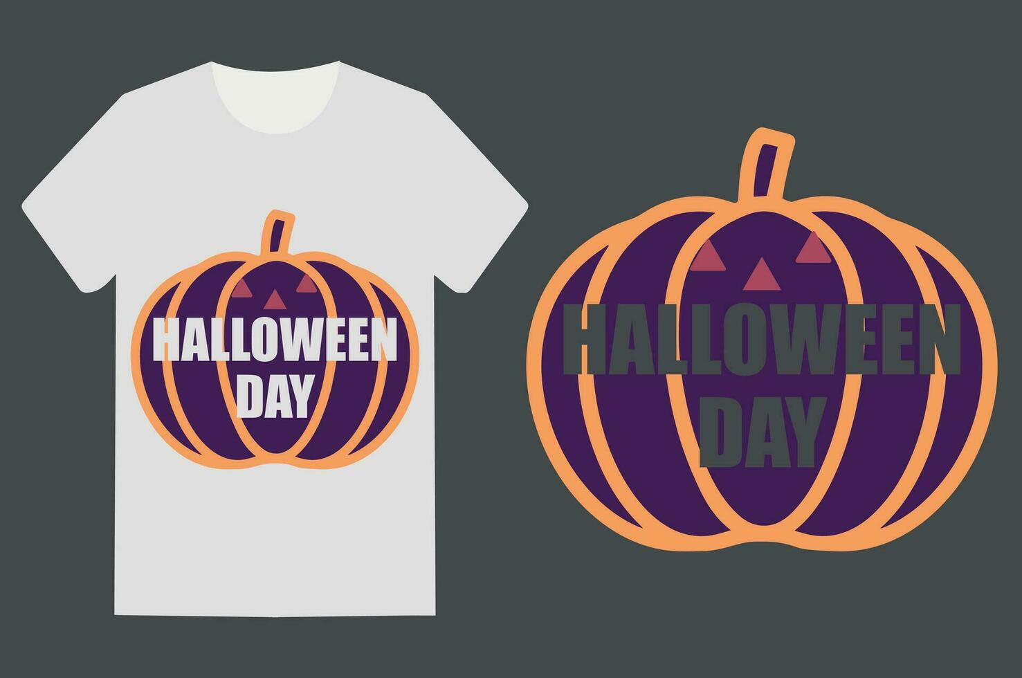 Halloween t-shirt design vector template.