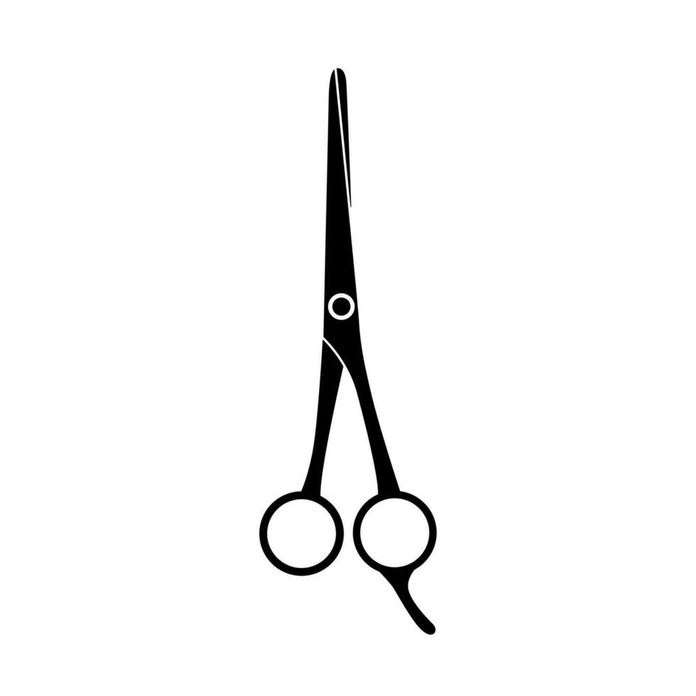 Scissors icon, logo glyph isolated on white background. Hairdressing scissors silhouette vector
