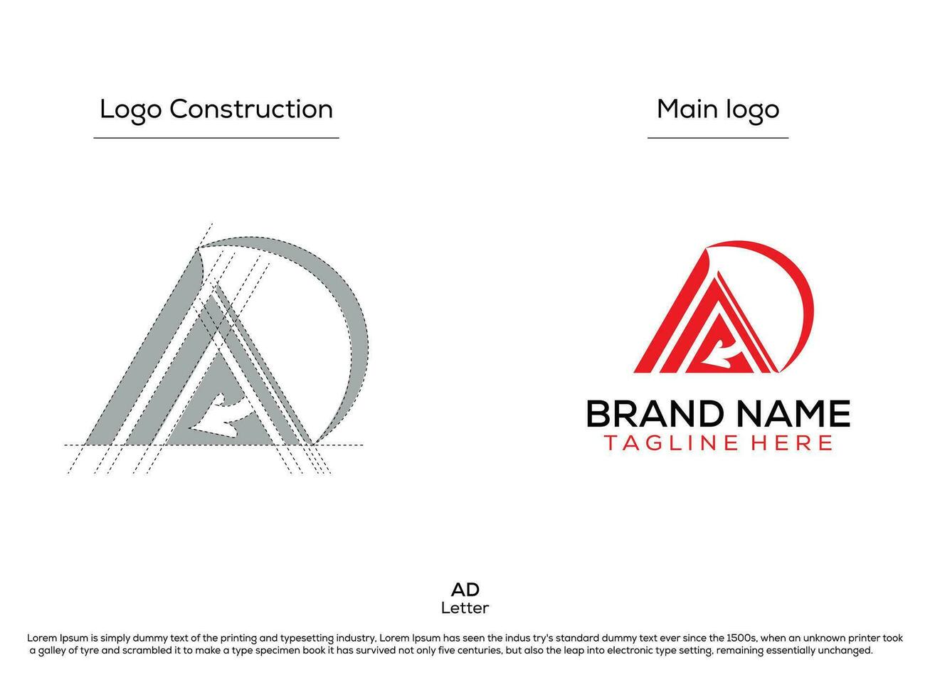 branding letter logo design vector