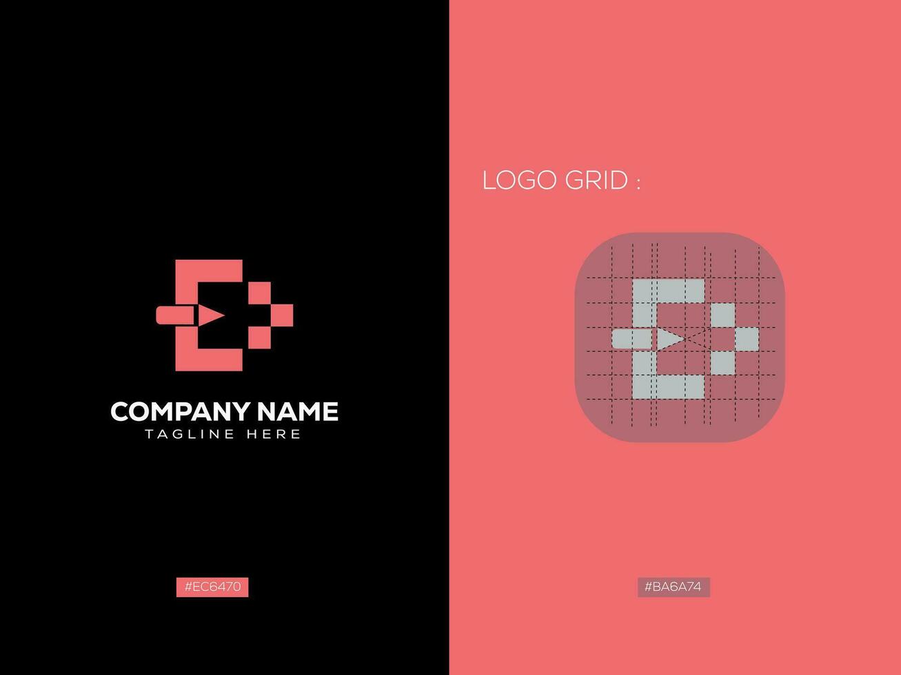 branding letter logo design vector