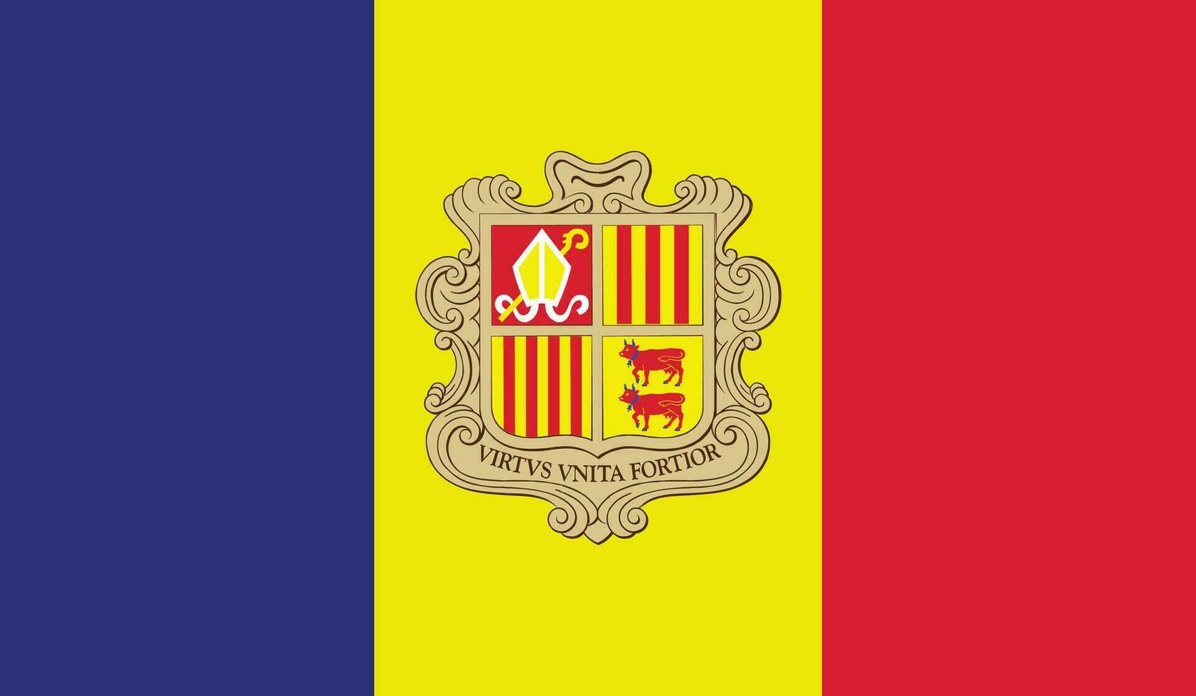 Flag of Andorra vector