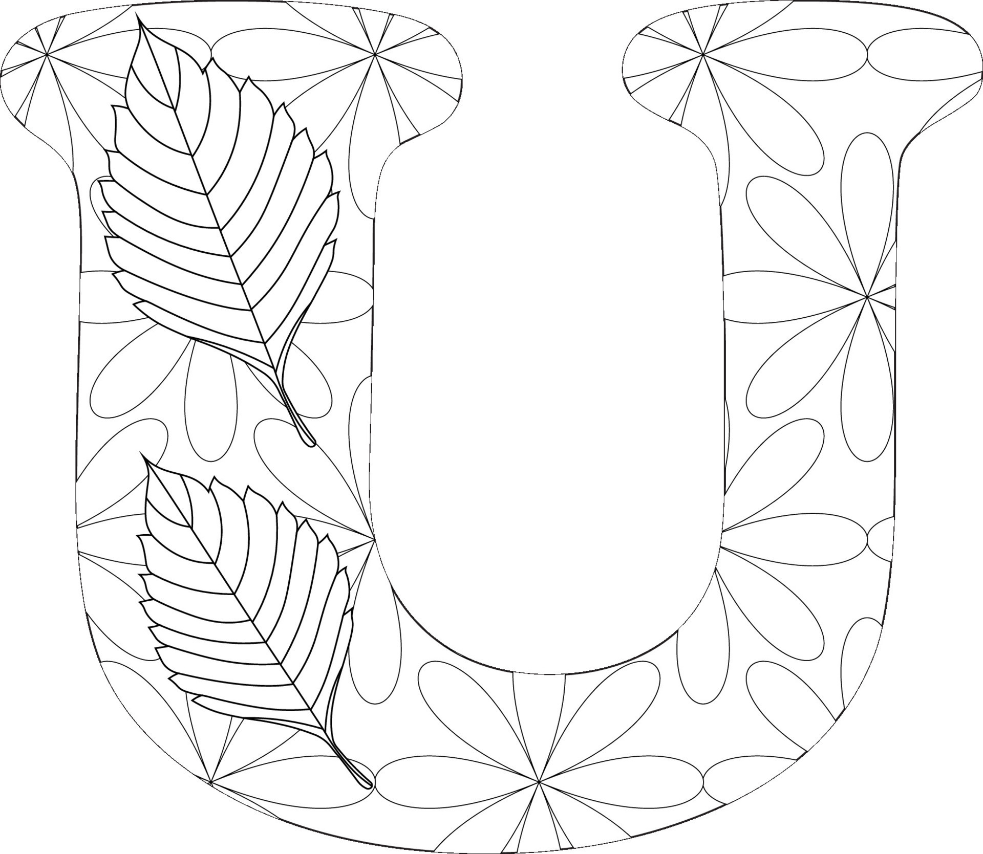 Alphabet letter coloring page 28627844 Vector Art at Vecteezy