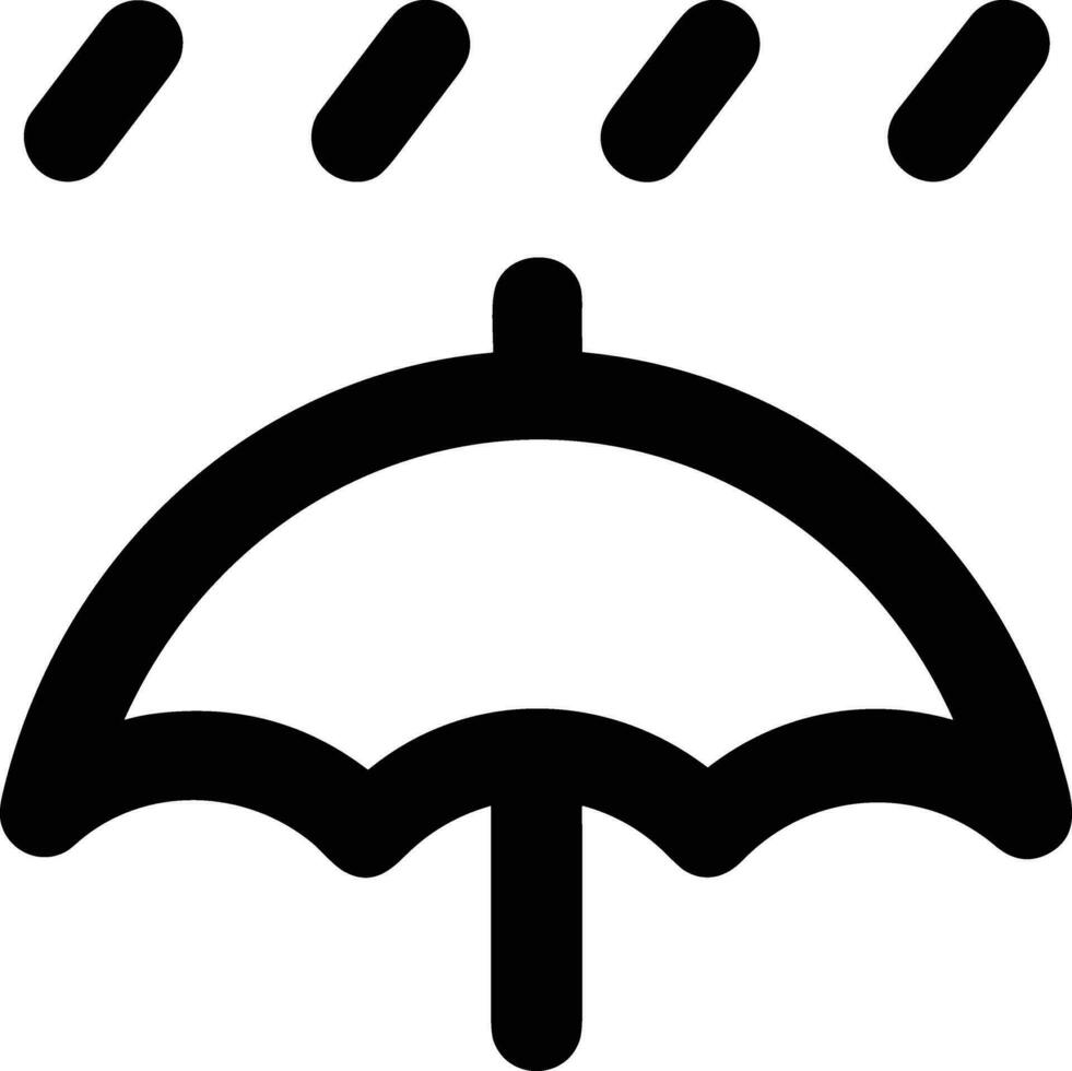 Umbrella protection icon symbol vector image. Illustration of the safety protect umbrella security design image