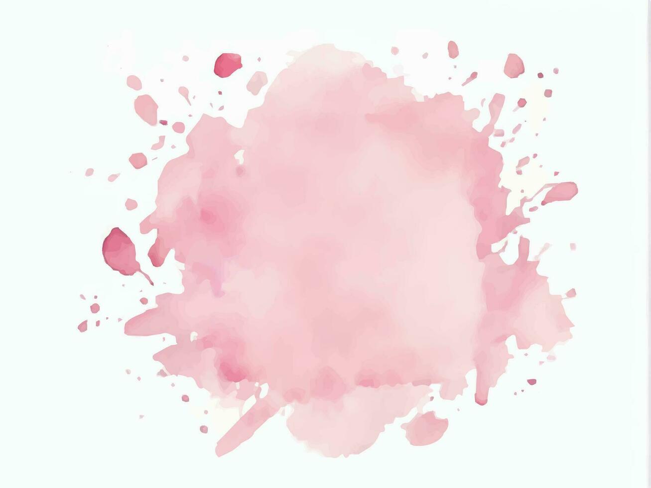 Detailed hand painted pink watercolour background vector