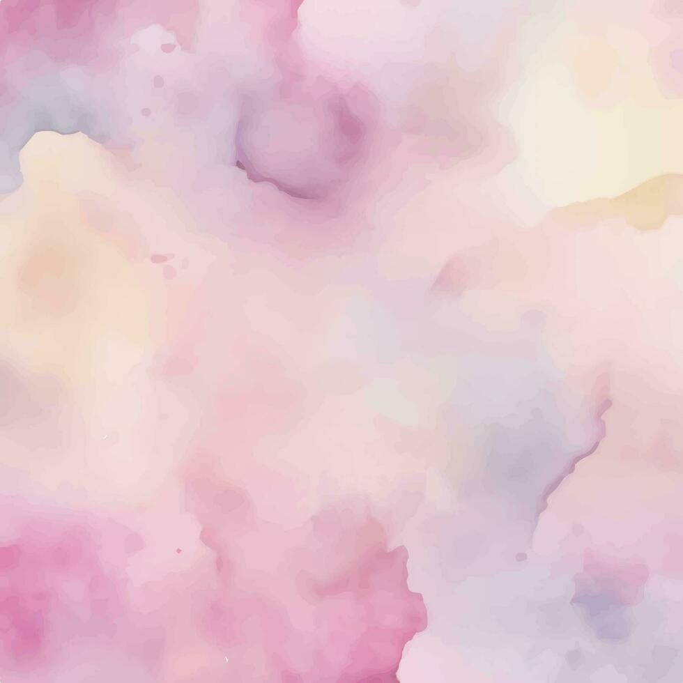 Detailed hand painted pink watercolour background vector