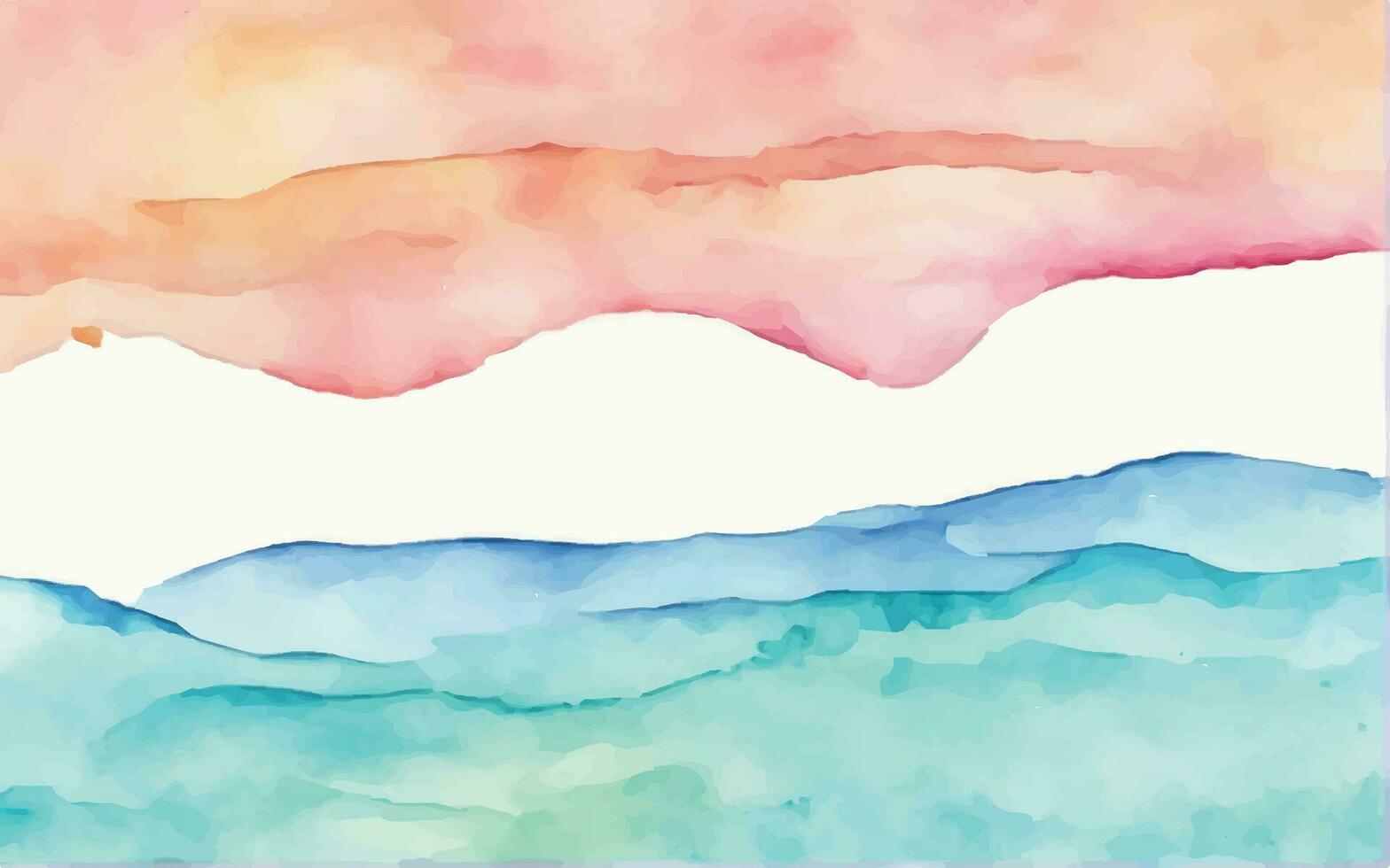 Detailed hand painted pink watercolour background vector
