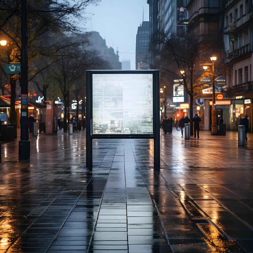 Sign Board Mockup photo