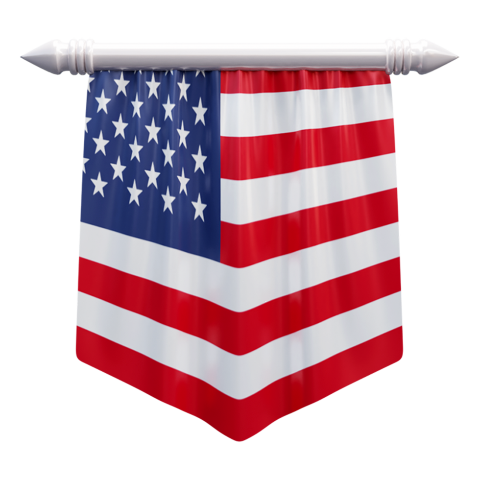 usa national flag set illustration or 3d realistic usa waving country flag set icon png