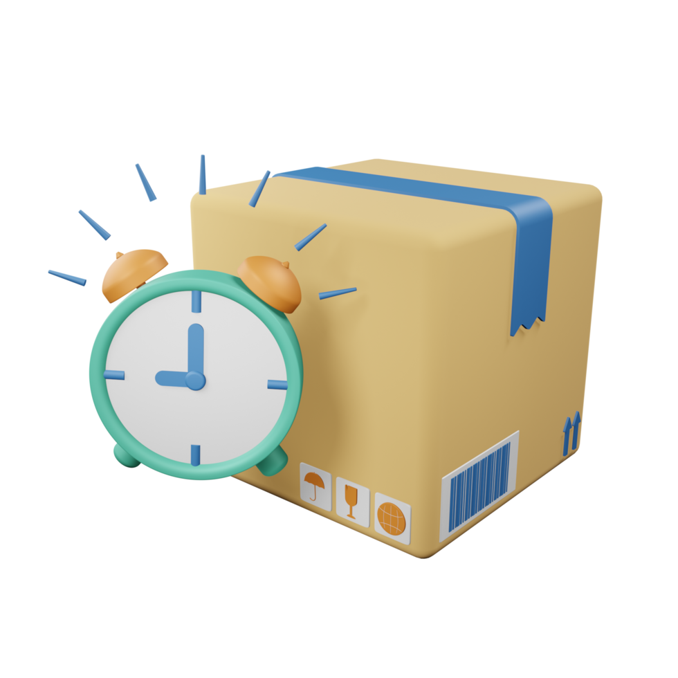 Ontime Delivery 3D Icon png