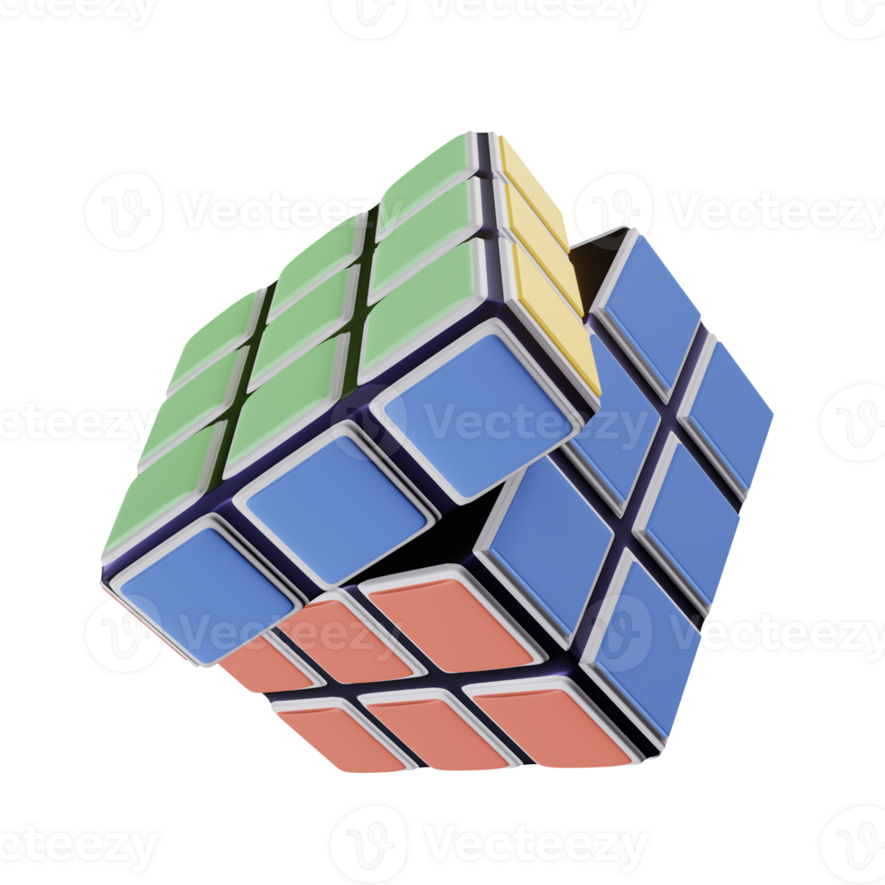 Rubiks Cube 3D Icon png