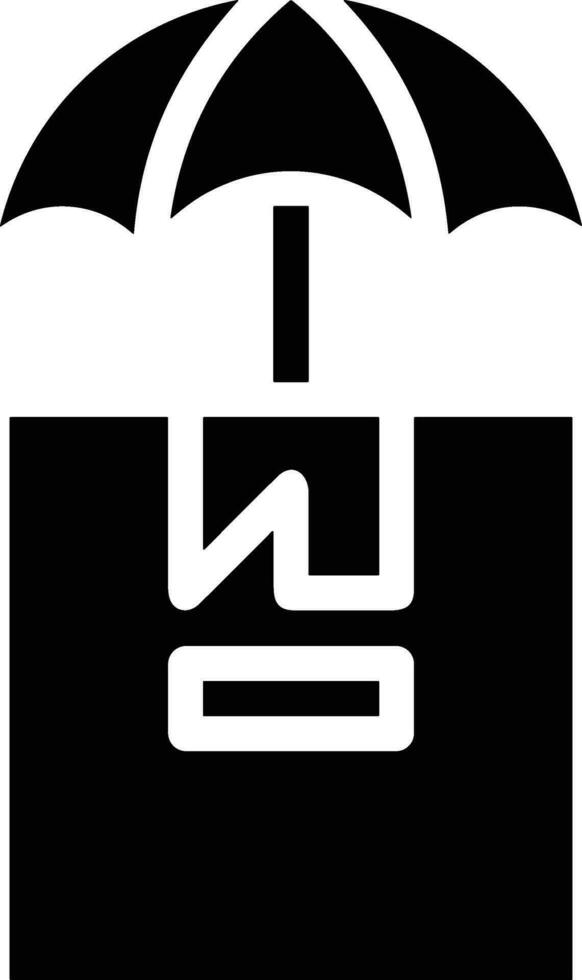 Umbrella protection icon symbol vector image. Illustration of the safety protect umbrella security design image