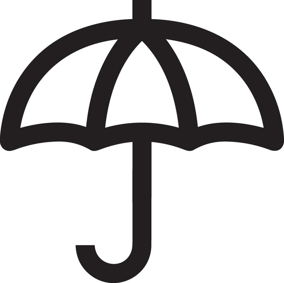 Umbrella protection icon symbol vector image. Illustration of the safety protect umbrella security design image