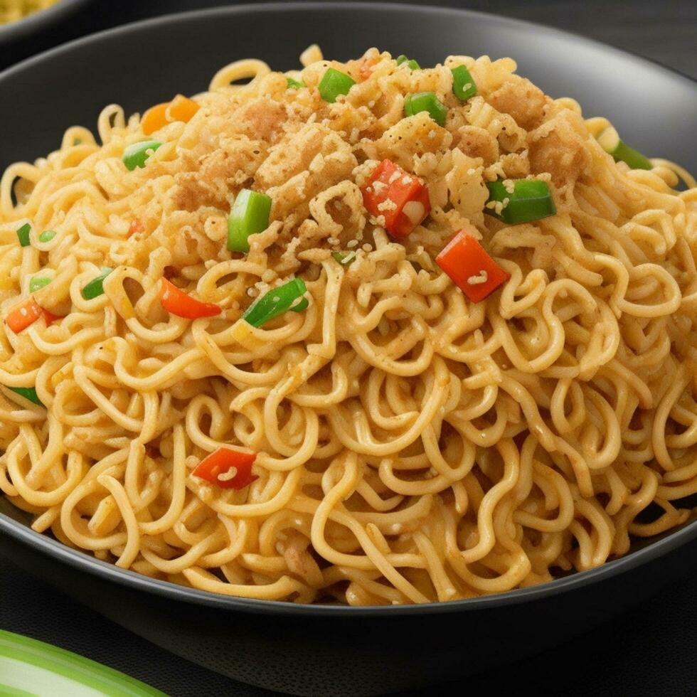Pancit Canton, A Filipino Noodle Dish, AI Generated photo