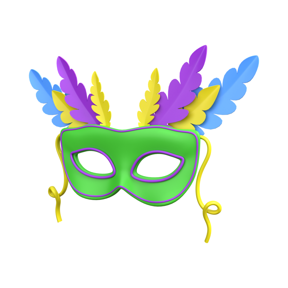 Carnival Mask Multicolor PNG, AI Generative png