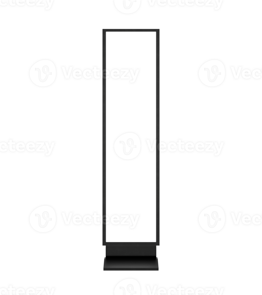 Blank advertisement signs . Mockup of street store template signboard , Metal cafe restaurant bar plastic badge black white, 3D illustration. png