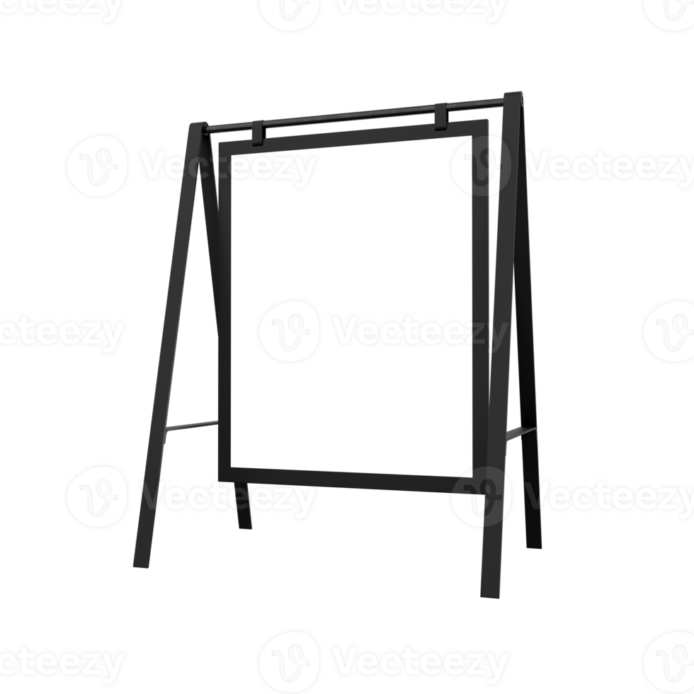 Blank advertisement signs . Mockup of street store template signboard , Metal cafe restaurant bar plastic badge black white, 3D illustration. png