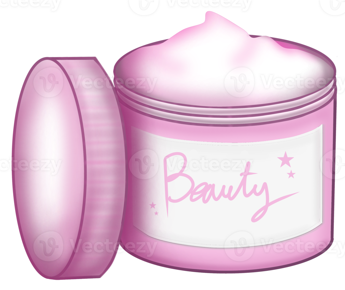 pink cream container png