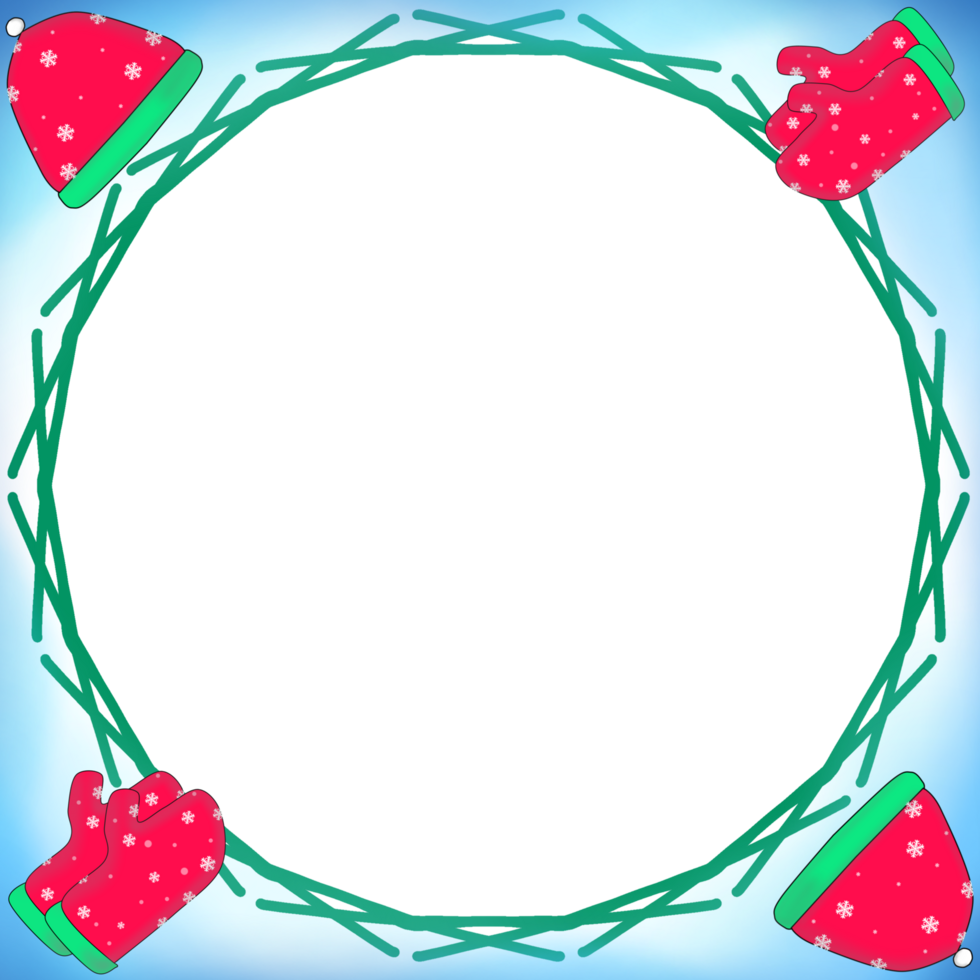 Christmas frame for decorate png