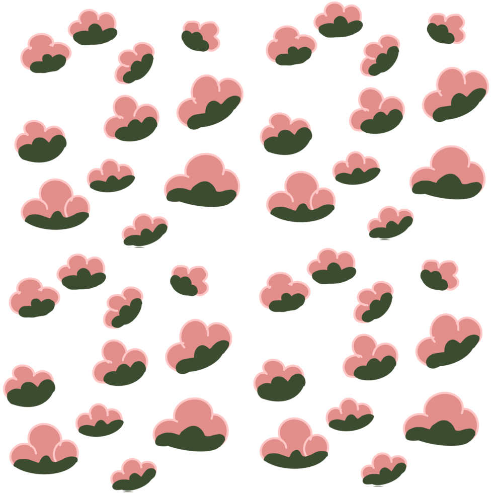 cute flower pattern png