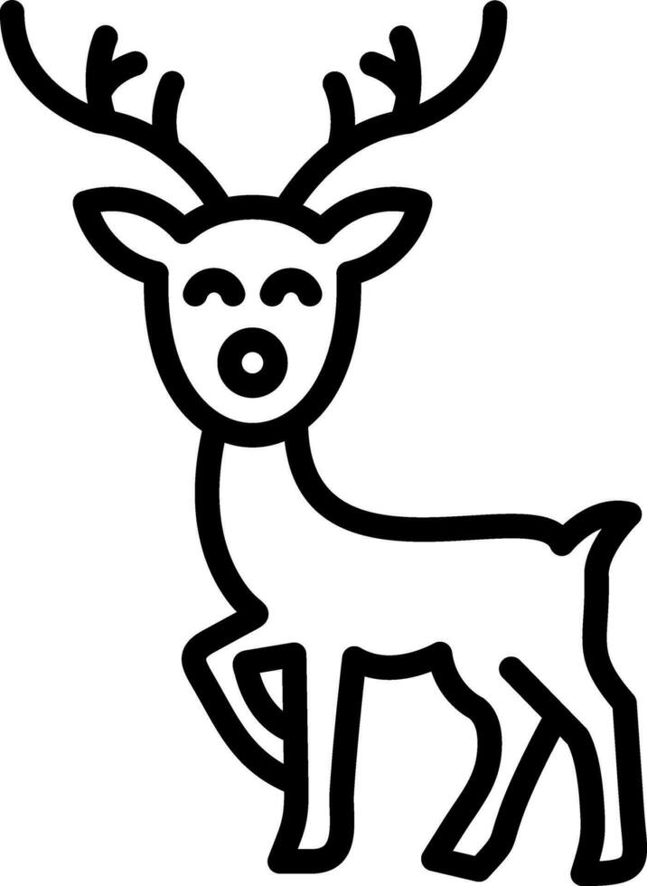 Reindeer Vector Icon Design