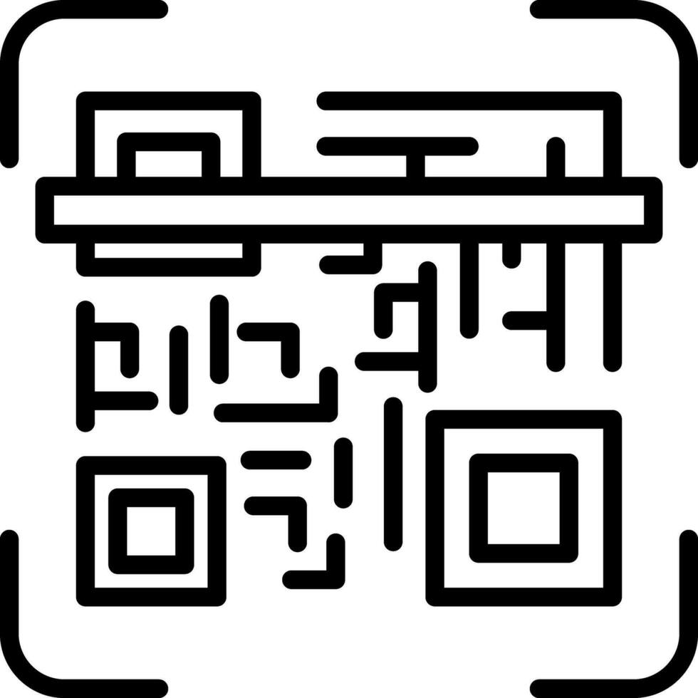 Qr code scan Vector Icon Design