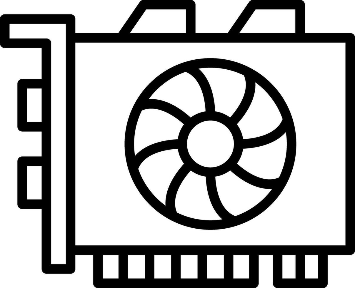 Gpu mining Vector Icon Design