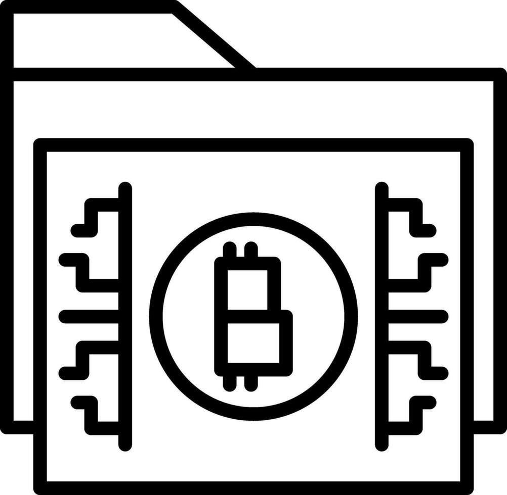 Bitcoin storage Vector Icon Design