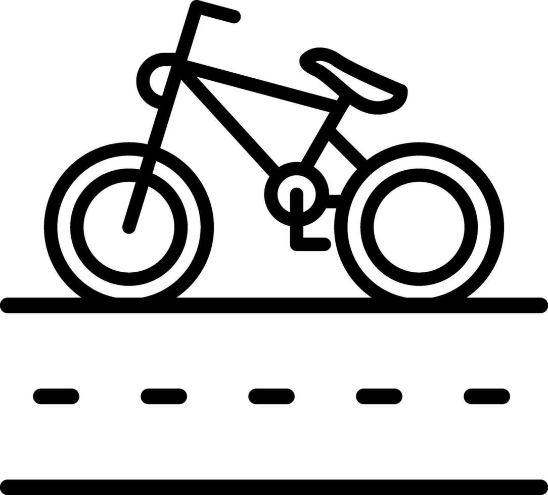 Cycle Lane Vector Icon Design