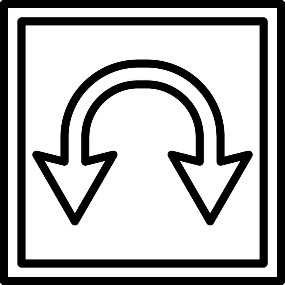 Double Curve Vector Icon Design