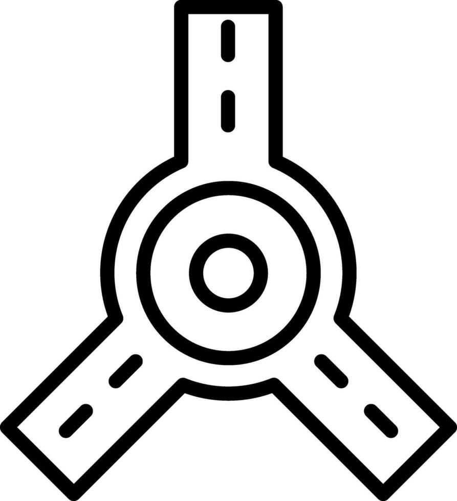 Roundabout Vector Icon Design