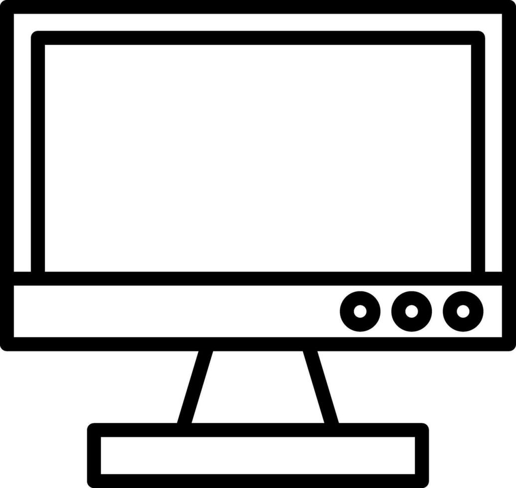 Tv monitor Vector Icon Design
