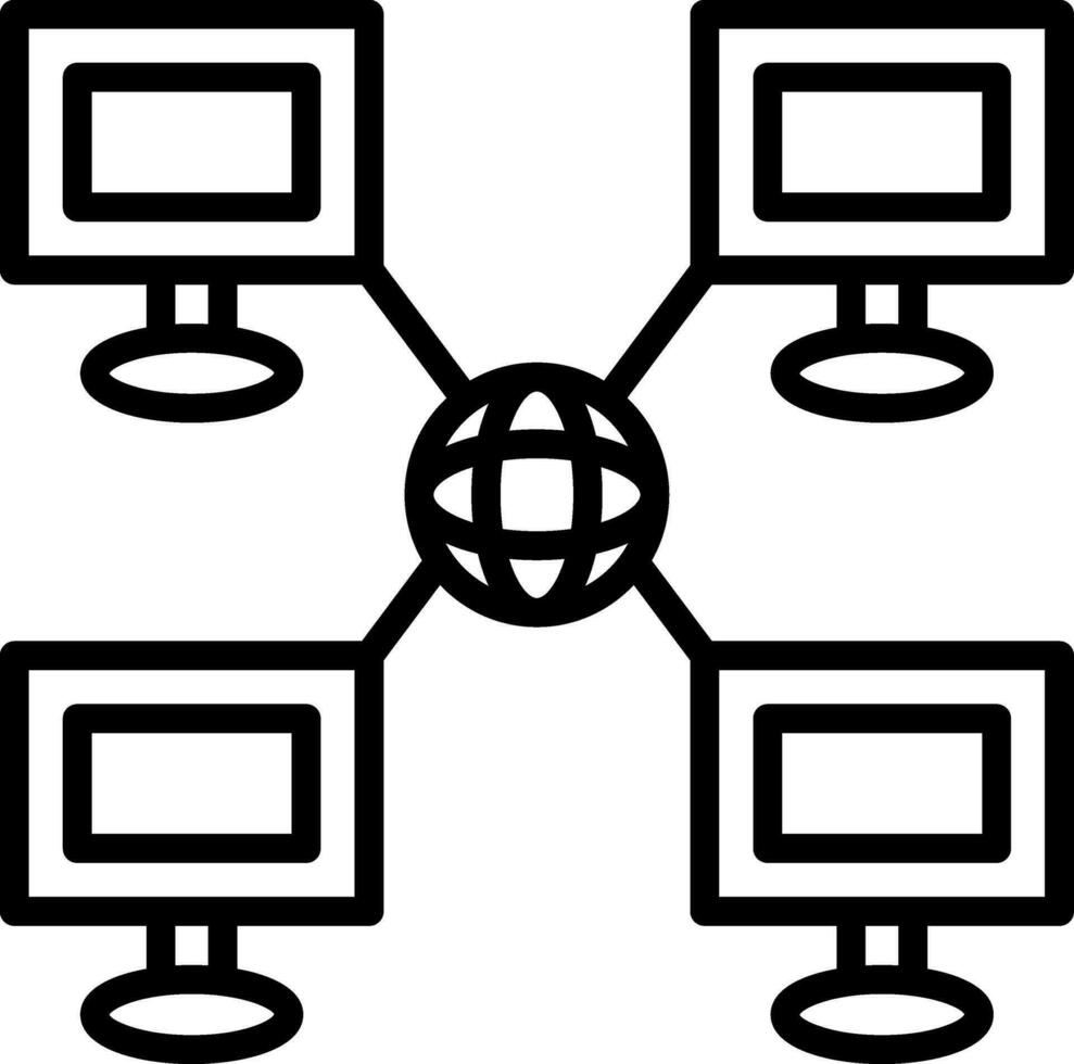Local network Vector Icon Design