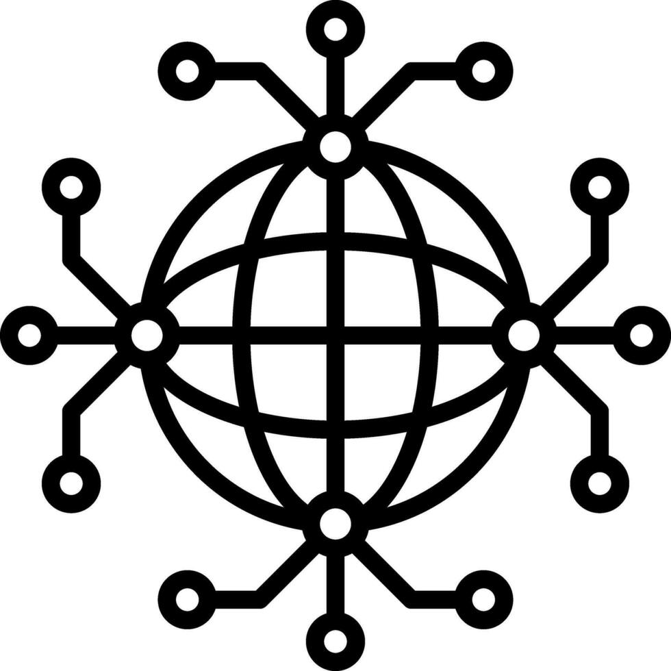 Global connection Vector Icon Design