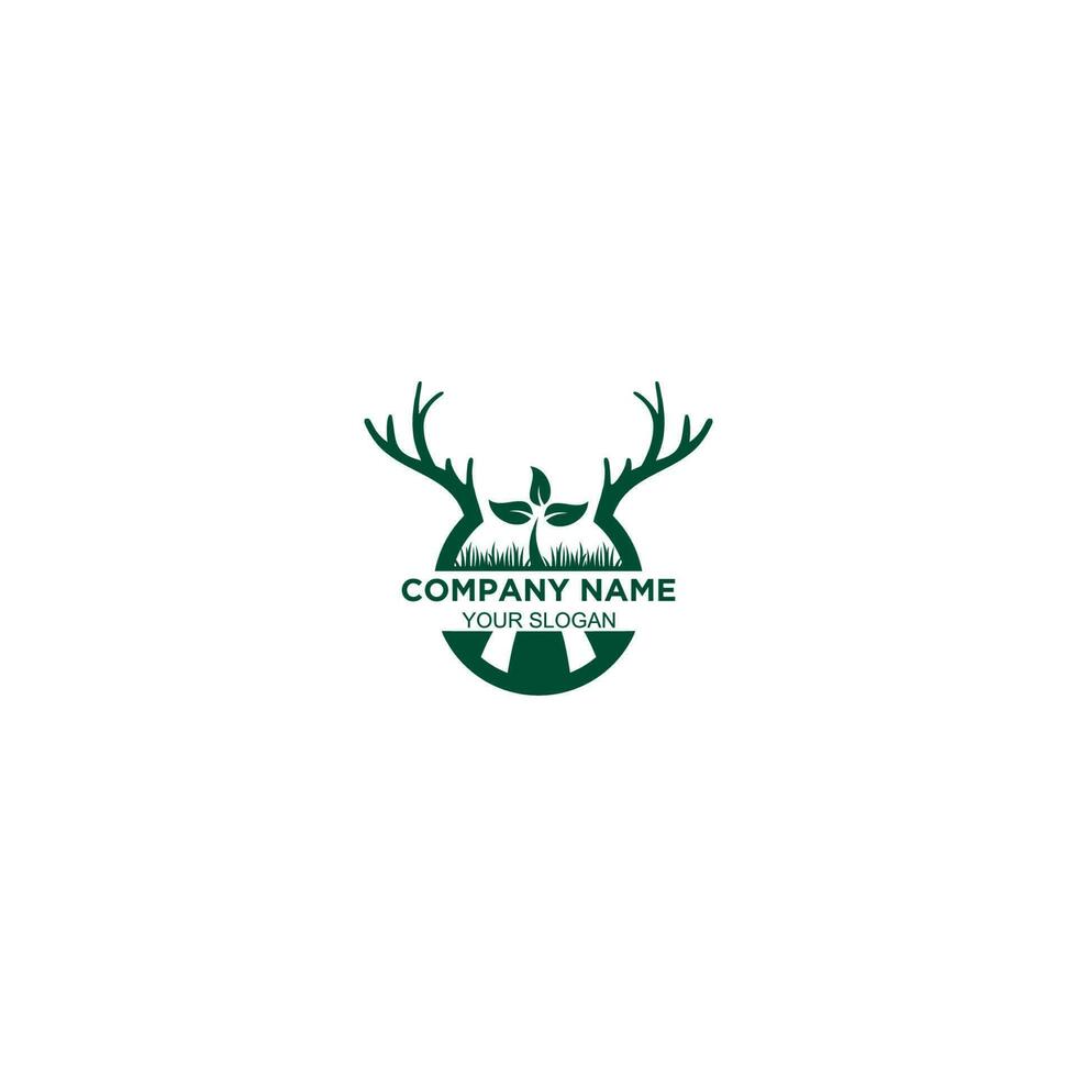 Bucks Land Farm Logo Design Vector