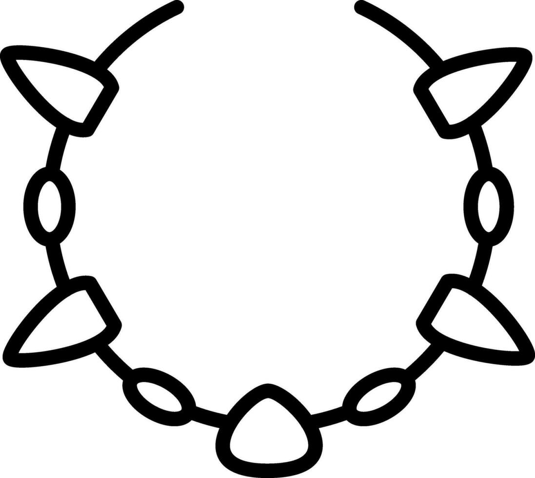 Necklace Vector Icon Design