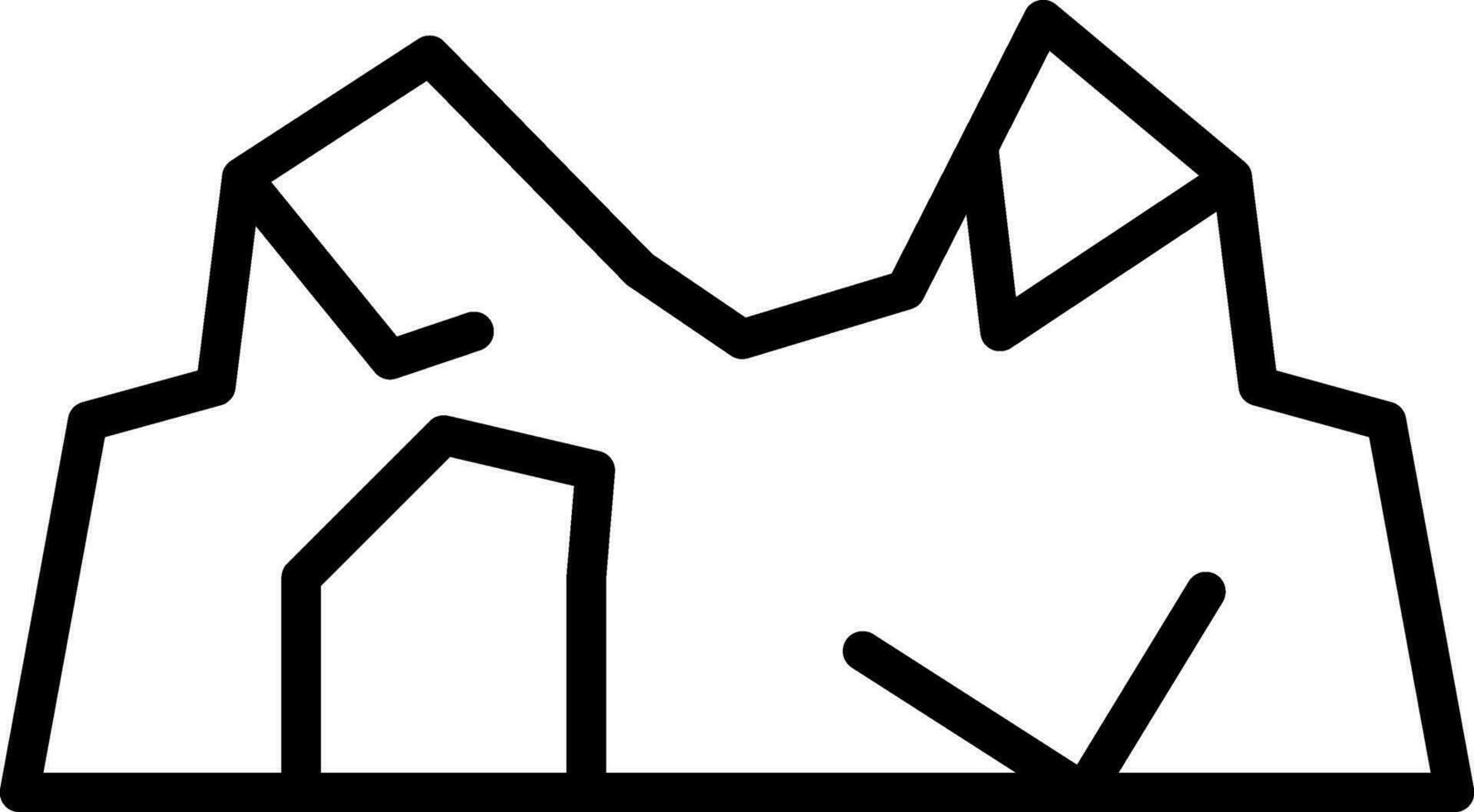 Cave Vector Icon Design