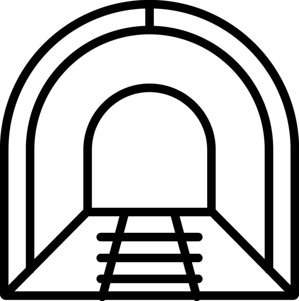 diseño de icono de vector de túnel