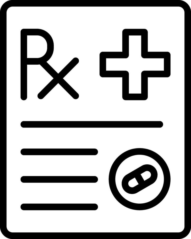 Prescription Vector Icon Design