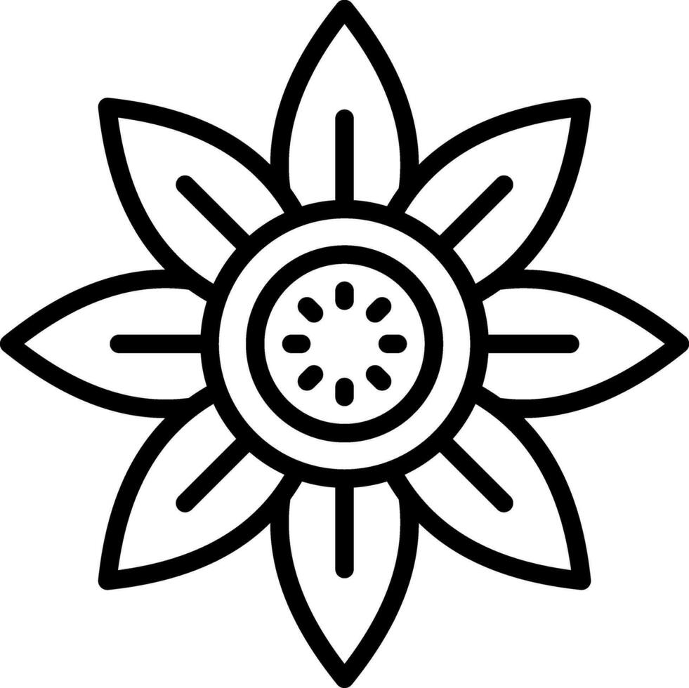 Sunflower Vector Icon Design