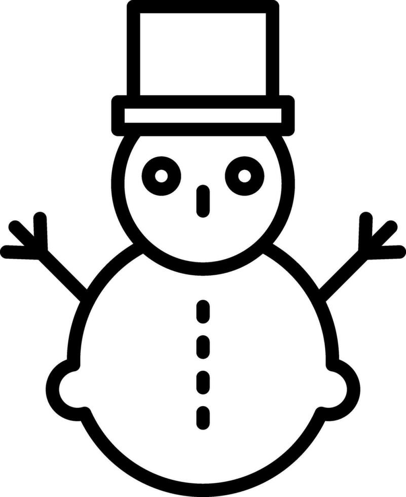 diseño de icono de vector de muñeco de nieve