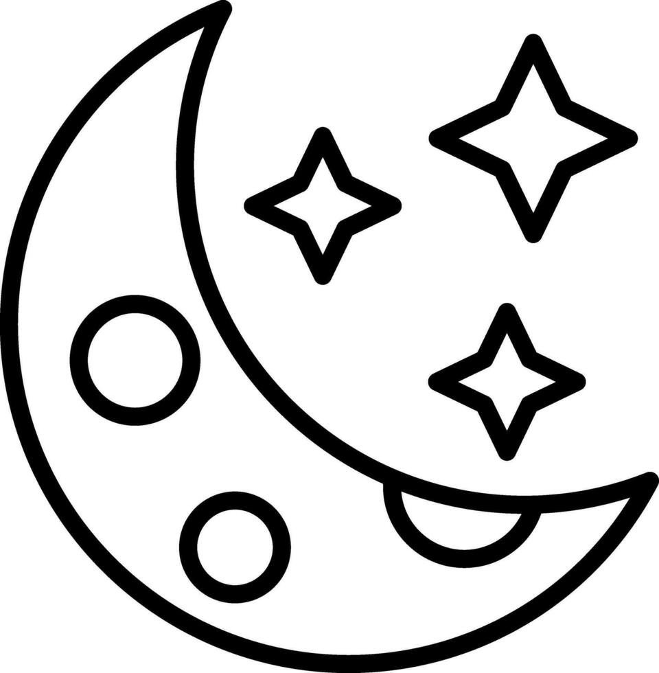 Moon Vector Icon Design