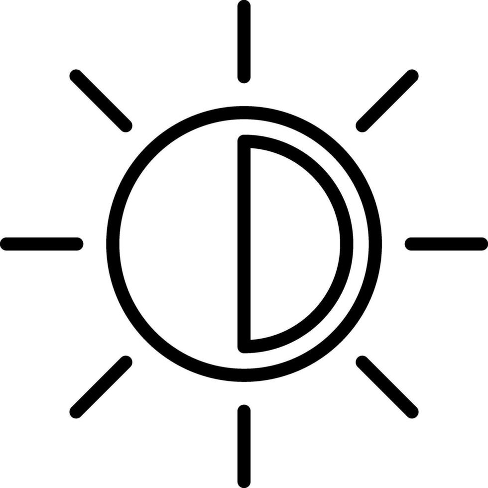 diseño de icono de vector de sol