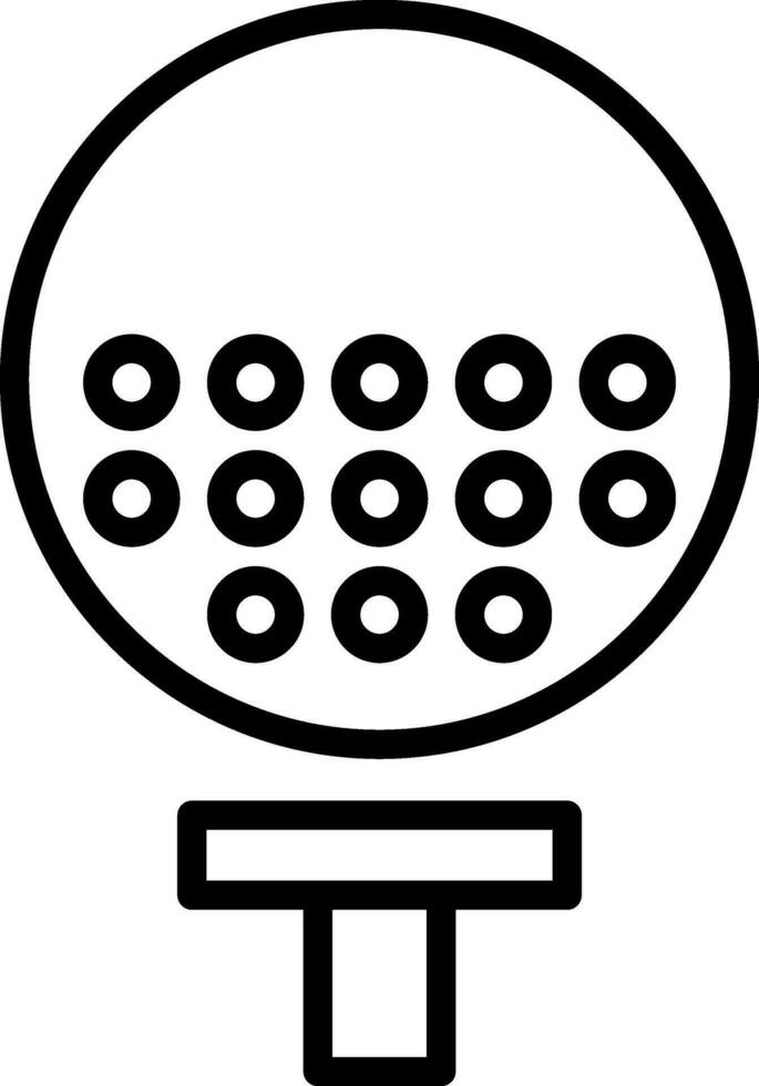 Golfball Vector Icon Design