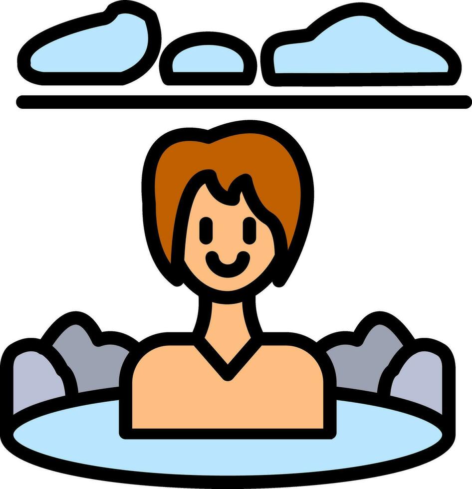 Onsen Vector Icon Design