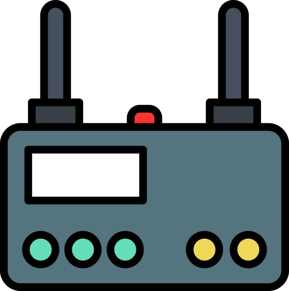 Wireless router Vector Icon Design