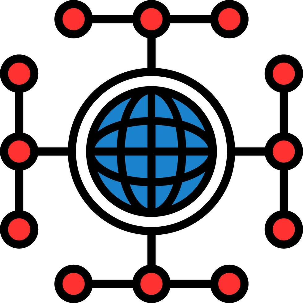 Global network Vector Icon Design