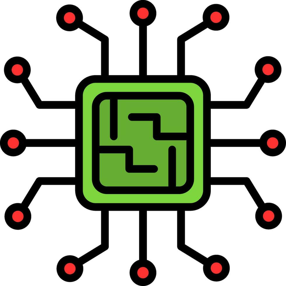 Microchip Vector Icon Design