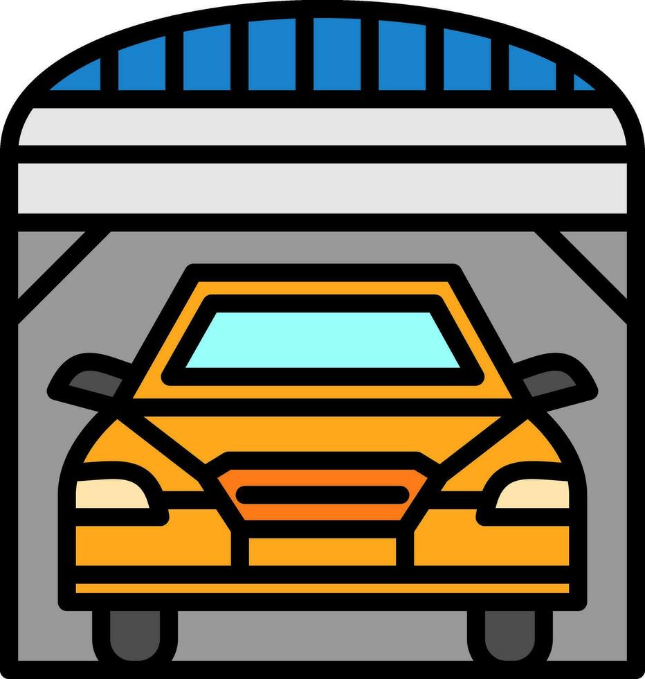 Garage Vector Icon Design