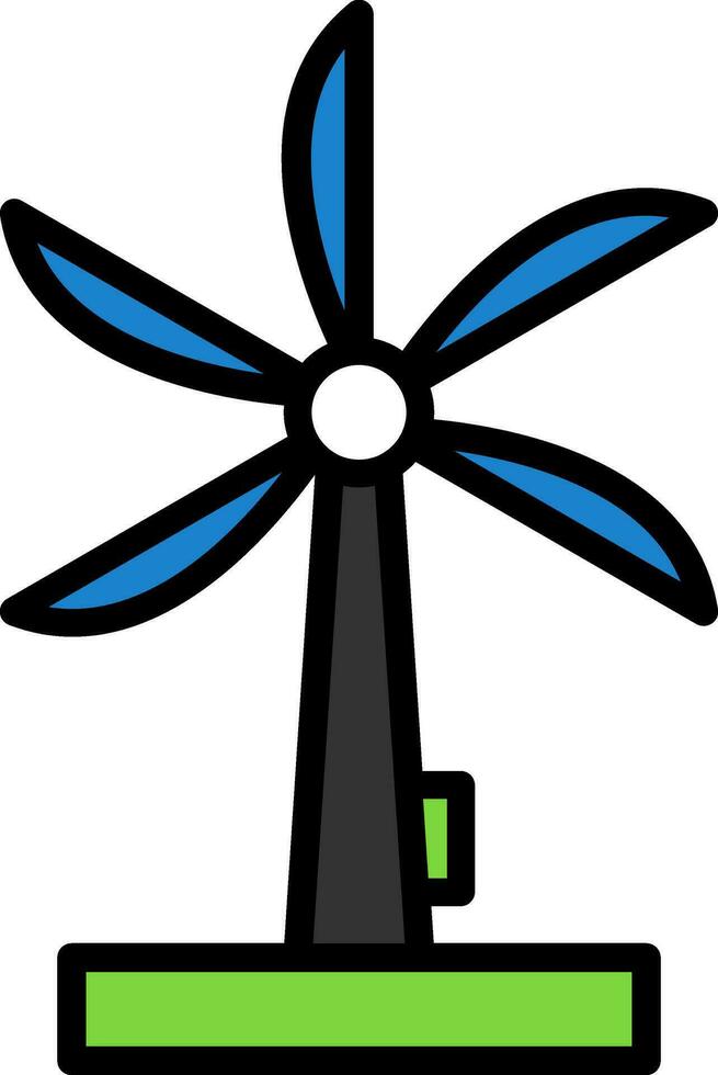 Wind energy Vector Icon Design